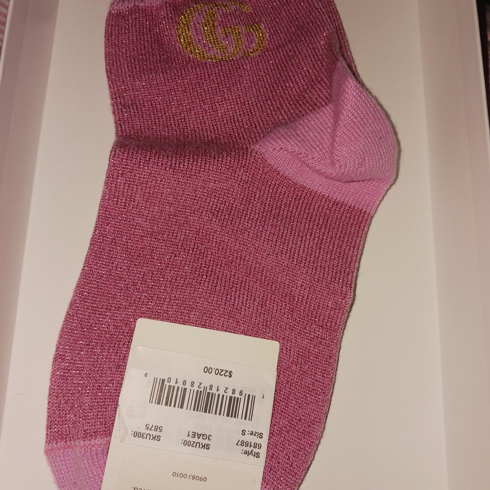 Gucci Pink Ankle Socks